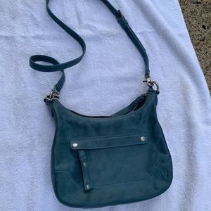 Frye Leather Melissa Zip Hobo Crossbody Bag